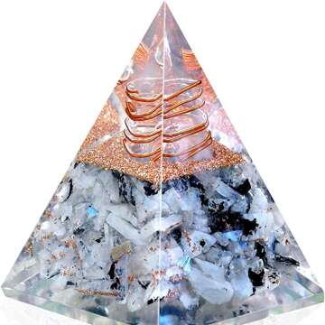 Rainbow Moonstone Orgone Pyramid