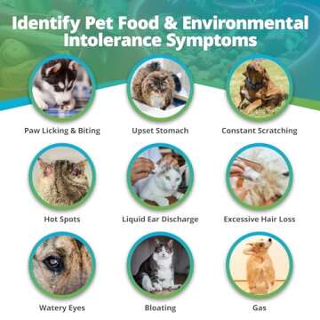 5Strands Pet Food and Environmental Intolerance Test, at Home Sensitivity Test for Dogs & Cats, Hair Sample Collection Kit, 412 Items Tested, Results in 5 Days, Works for All Ages and Breeds