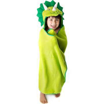 Kid's Dinosaur Hooded Towel