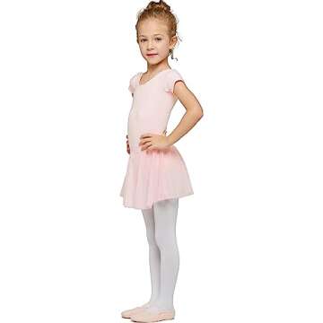 Girls Ballet Skirt Leotard Dress - Age 6-8