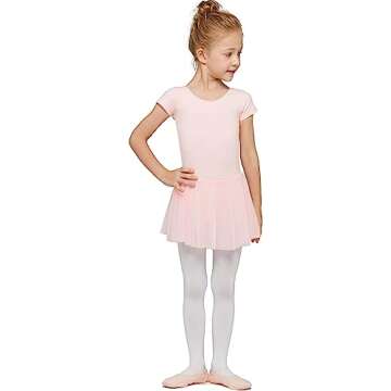 Girls Ballet Skirt Leotard Dress - Age 6-8