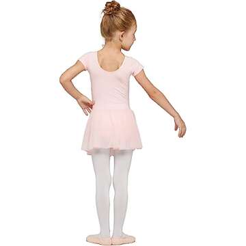 Girls Ballet Skirt Leotard Dress - Age 6-8