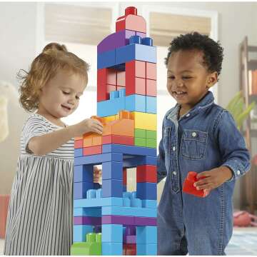 Fun MEGA BLOKS 80-Piece Toddler Building Blocks