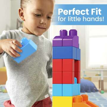 Fun MEGA BLOKS 80-Piece Toddler Building Blocks