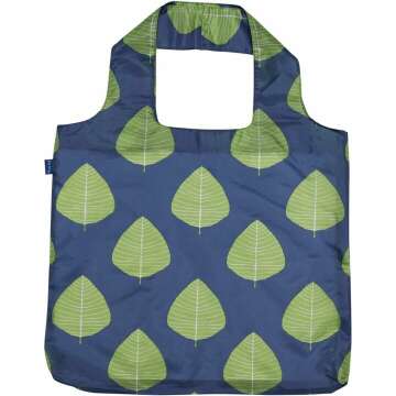 Reusable Grocery Bags - Washable, Foldable, Packable Tote, Large Handles, Heavy Duty, Zippered Top Pouch