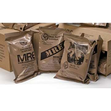 MREs (Meals Ready-to-Eat) Genuine U.S. Military Surplus Assorted Flavor (6-Pack)