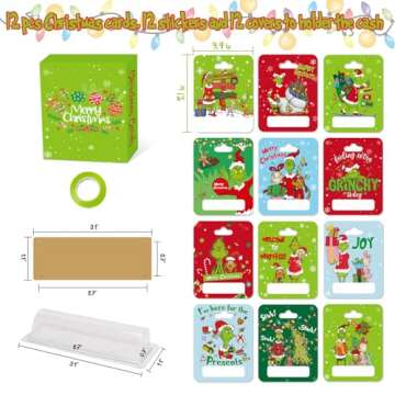 Christmas Money Holders - 12 Pack for Cash Gifts