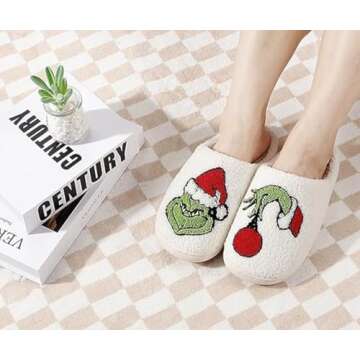 Warm Christmas Slippers for Indoor Comfort