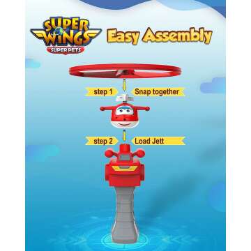 Super Wings Jett Airplane Toy for Kids 3 Plus