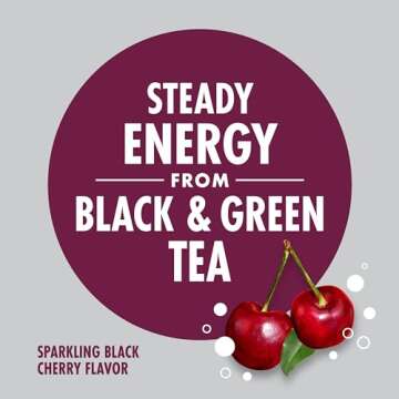 V8 Black Cherry Energy Drink, 4-Pack, 11.5 oz Cans