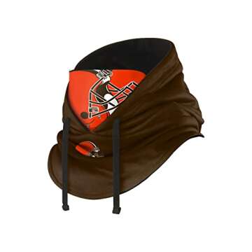 FOCO Cleveland Browns NFL Drawstring Hooded Gaiter