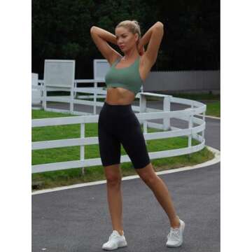 High Impact Sports Bra for Women in Ash Green