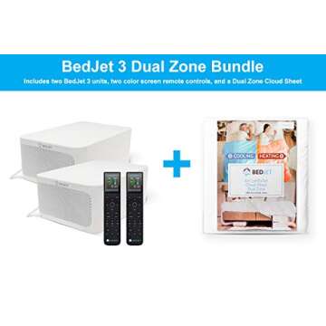 BedJet 3 Climate Control for Beds, Cooling Fan + Heating Air (Dual Temperature Zone - King Size)