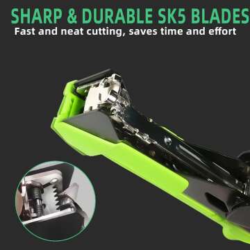 Suca Plant Tying Machine, Lightweight Plant Tying Tape Tool to Tie Up Vine Quickly, Plant Tie Tapener Gun with Tapes and Staples Green