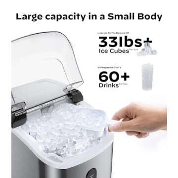 Silonn Nugget Ice Maker: Portable & Self-Cleaning