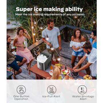 Silonn Nugget Ice Maker: Portable & Self-Cleaning