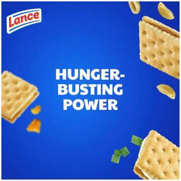 Lance Sandwich Crackers, Captain's Wafers, Variety Pack, 10 Individual Packs, 6 Sandwiches Each