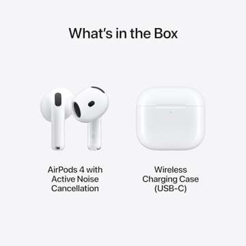 Apple AirPods 4: Wireless Earbuds with Noise Cancellation