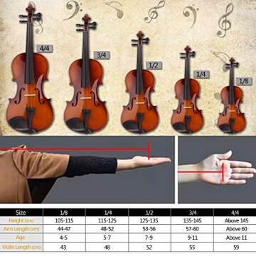 Ktaxon Violin for Beginners Students,Acoustic Violin 4/4,Full Size Violin,Violin Kit with Case,Bow, Rosin(Natural),Child Fiddle,Learners Age 11+