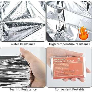 Emergency Mylar Thermal Blankets by QIO CHUANG