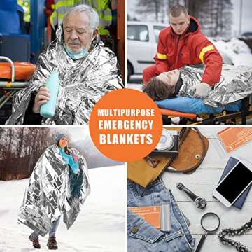 Emergency Mylar Thermal Blankets by QIO CHUANG