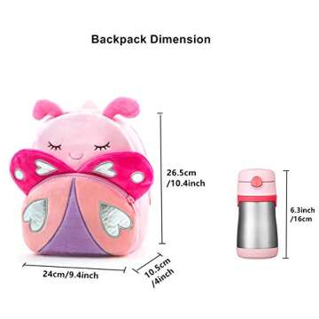 NICE CHOICE Cute Toddler Backpack Toddler Bag Plush Animal Cartoon Mini Travel Bag