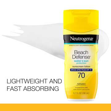 Neutrogena Beach Defense SPF 70 Sunscreen for Sun Safety