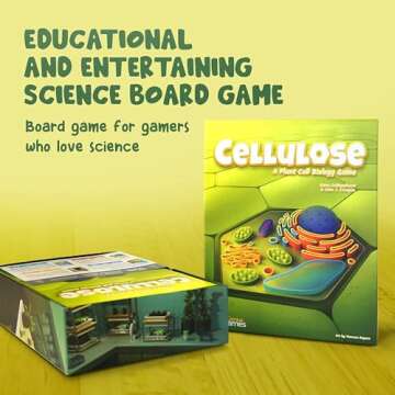 Cellulose: A Plant Cell Biology Game | MENSA Recommended Strategic & Entertaining Game to Learn Photosynthesis, DNA & Biochemistry | Educational STEM Board Game for Families, Students & Teachers