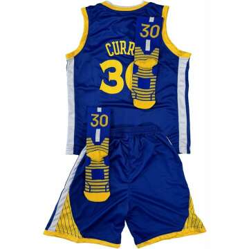 Lightweight 3pc Basketball Jersey Set for Boys & Girls – Full Uniform