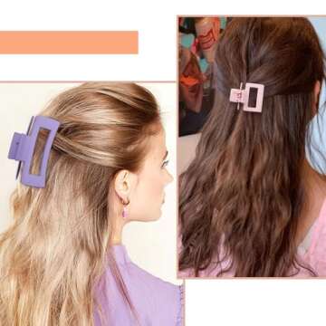 Nonslip Banana Clips Set for All Hair Types