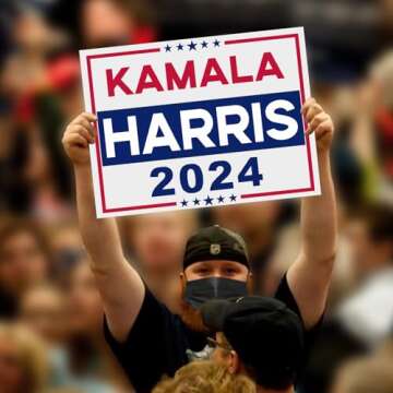 Kamala Harris 2024 Yard Sign - Outdoor Double-Sided