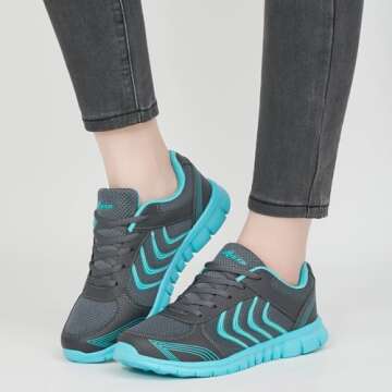 Lightweight Breathable Tennis Sneakers for Women