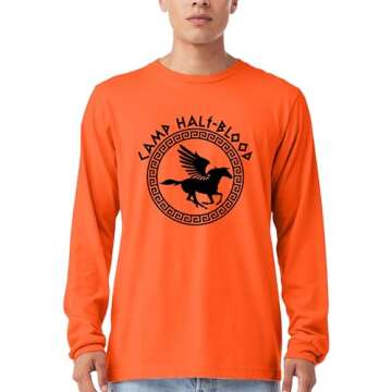 Camp Half-Blood Orange Shirt (Long Sleeve - XS)