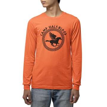 Camp Half-Blood Orange Shirt (Long Sleeve - XS)