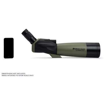 Celestron – Ultima 80 Angled Spotting Scope – 20-60x Zoom Eyepiece – Multi-coated Optics for Bird Watching, Wildlife, Scenery and Hunting – Waterproof and Fogproof – includes Soft Carrying Case