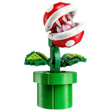 LEGO Super Mario Piranha Plant, Build and Display Super Mario Brothers Collectible for Adults and Teens, Authentically Detailed Posable Figure, Birthday Gift for Gamers and Super Mario Fans, 71426