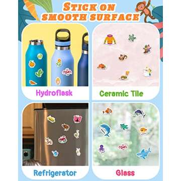 Benresive Reusable Sticker Book for Toddlers 2-4 Years, 3 Sets Travel Stickers for Kids, Waterproof Sticker Books for Toddlers 1-3, Crafts Activities for Todddlers 1-3 2-4 3-5