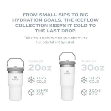 Stanley IceFlow Tumbler 12 Hours Cold 2 Days Iced