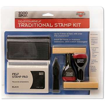 2000 Plus Stamp Set, Custom, Black Ink (030968)