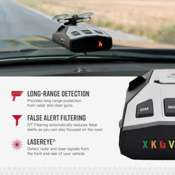 Cobra RAD 350 Laser Radar Detector with OLED Display