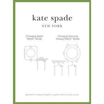 kate spade new york women's stainless steel 42/44/45mm band for apple watch®