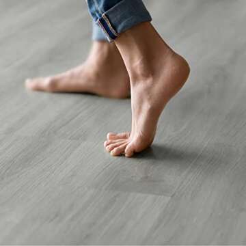 NeuType Luxury Vinyl Flooring Planks - Interlocking Flooring for Easy DIY Installation - Wood-Grain Texture, 9 Planks Per Box, 21.5 Sq. Feet, Moisture-Resistant Vinyl Plank Flooring for Every Room