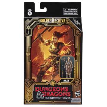 Dungeons & Dragons Honor Among Thieves Golden Archive Holga Collectible Figure 6-Inch Scale D&D Action Figures