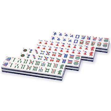 Yellow Mountain Imports Set of 166 American Mahjong Tiles, Chinoise (Tiles Only Set)