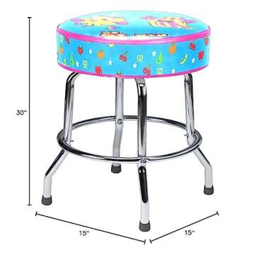 Bandai Namco Amusement America Ms Pac Man Arcade Game Bar Stool (19 Inch)