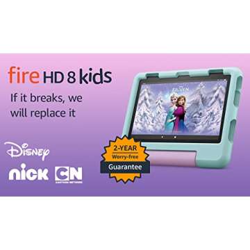 Fire HD 8 Kids Tablet - Age 3-7, Ad-Free, 32GB