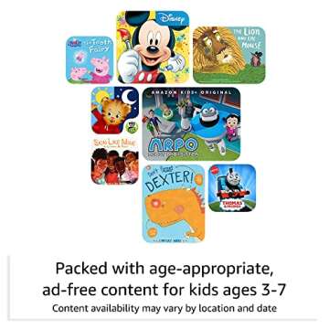 Fire HD 8 Kids Tablet - Age 3-7, Ad-Free, 32GB