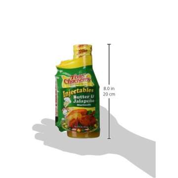 Tony Chachere Injectable Marinades with Injector, Butter and Jalapeno, 3 Count