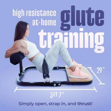 Hip Thrust Machine for High Resistance Glute Training