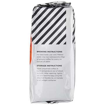 Amazon Fresh Colombia Ground Coffee, Medium Roast, 12 Ounce